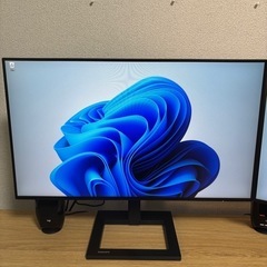 フィリップス　24インチモニター×2枚　高さ調整付き