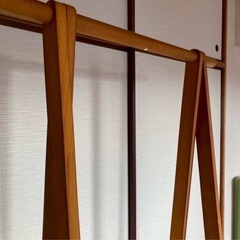 ハンガーラック 木製の画像