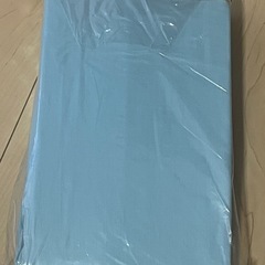 無地カラーボックスシーツシングルブルー　未使用品の画像