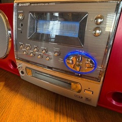 SHARP CD/MD/カセット/ラジオ　プレーヤー　ジャンク品の画像