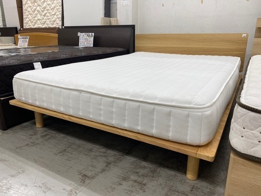 【愛品館 江戸川店 】ダブルベッド MUJI（無印良品）