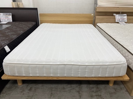 【愛品館 江戸川店 】ダブルベッド MUJI（無印良品）
