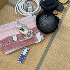 洗濯水ポンプホース・電気毛布・サッカーボール等　美品