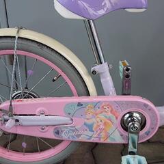 ディズニープリンセスゆめらぶ18インチ自転車【中古】の画像