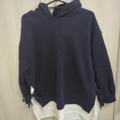 【新品同様】レディースパーカー L ネイビー