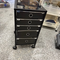 ブラック収納カート