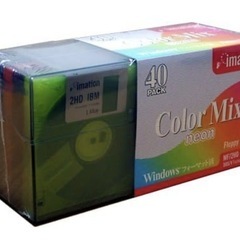 フロッピーディスク カラー5色 40枚入