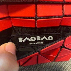 【美品】 BAOBAO イッセイミヤケ 名刺入れ定期入れ カードケース 赤の画像