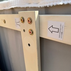 シングルベッド 脚付き マットレスの画像