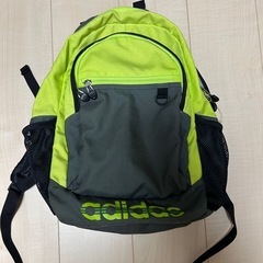 adidas リュック グレー/ライムグリーン