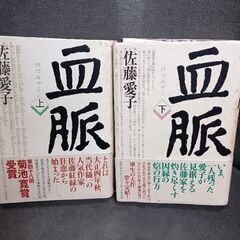 (古本)血脈‐佐藤愛子 上下巻セット