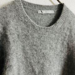 ef-de エフデ ニット セーター Uネック 毛100%の画像