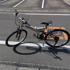 26インチ自転車クロスバイク折りたたみ式（中古）