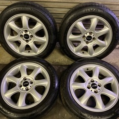 バリ山！　195/55R16 ミニ純正ホイール　夏タイヤ　タイヤ...