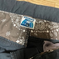 キスマークゴルフ　メンズ　カーゴパンツ　黒　ウエスト92の画像