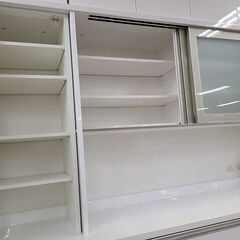 J9173　NITORI　ニトリ　上置き付きキッチンボード　リガーレ50GH-180　ホワイト　クリーニング済み【リユースのサカイ柏店】参考価格223,500円の画像