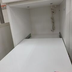 J9173　NITORI　ニトリ　上置き付きキッチンボード　リガーレ50GH-180　ホワイト　クリーニング済み【リユースのサカイ柏店】参考価格223,500円の画像