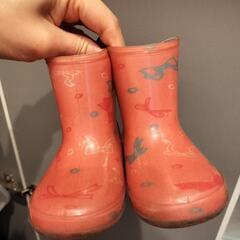 【中古】長靴　ピンク　13.0