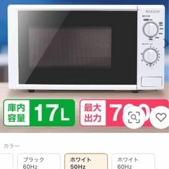決まりました！50H z電子レンジ 