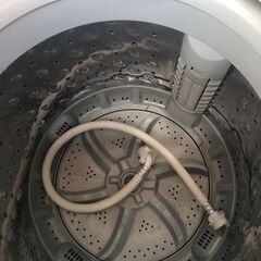 NO B88  ★格安特価★福岡市内配送設置無料★アイリスオーヤマ 洗濯機 5kg 全自動 風乾燥 お急ぎコース ステンレス槽 ホワイトシルバー IAW-T502E 2020年の画像