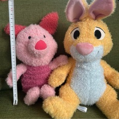 ピグレットとラビットのぬいぐるみの画像