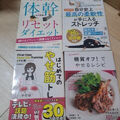 ダイエット、ストレッチ本　4冊