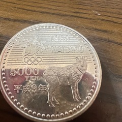 1998年長野冬季オリンピック記念硬貨　5000円硬貨2枚の画像