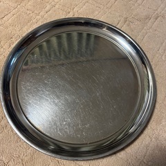 業務用 飲食店ホール用 ステンレス 丸盆35cmの画像