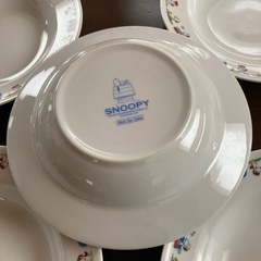 SNOOPY スヌーピー  スープ皿　パスタ　未使用　5枚の画像