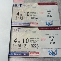 中日ドラゴンズvs広島カープ