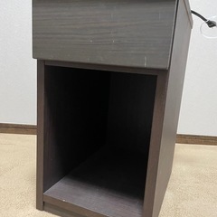 サイドテーブル　コンセント　収納付きの画像