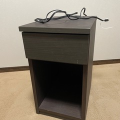 サイドテーブル　コンセント　収納付きの画像