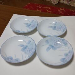 あじさいの皿4枚セット