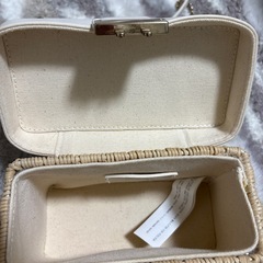 ZARA ハンドルウォーブン ミノディエール　かごバッグ　ラタンショルダーの画像