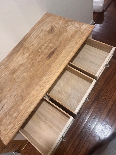 ドレッサーアンティーク木製 ホワイト 人気 ビーカンパニーデスク