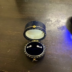 Bubbly 【極上の輝き】高炭素ダイヤモンド マーキスカット　3連　セットリングの画像