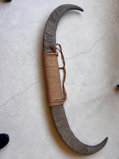 牛のツノオーナメント