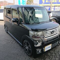ホンダ　N-BOXカスタムGターボパッケージ　車高調　16インチアルミホイール　愛知県稲沢市より　実車確認可能の画像