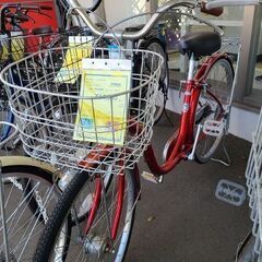 J9190　シティサイクル　POLLINI　レッド　26インチ　...