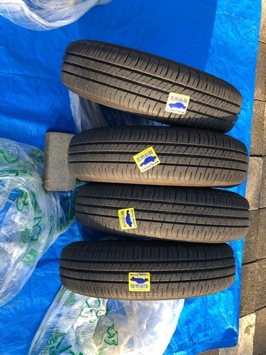 DUNLOP 145/80R13 75S N-BOXタイヤ 、鉄ホイール付き4本 税込2 DUNLOP 145/80R13 75S N-BOXタイヤ 、鉄ホイール付き4本 税込2