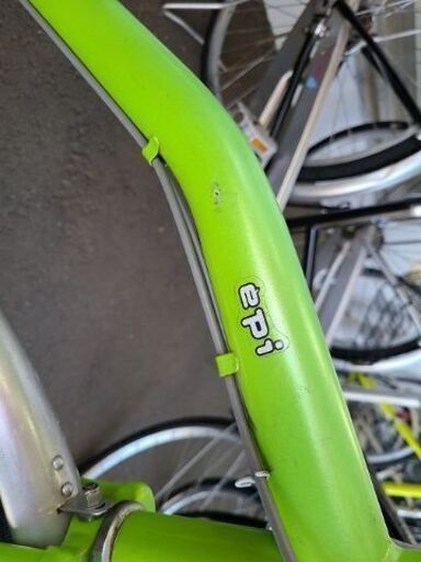 J9191シティサイクルepi黄緑27インチ3段変速オートライト☆店頭にて