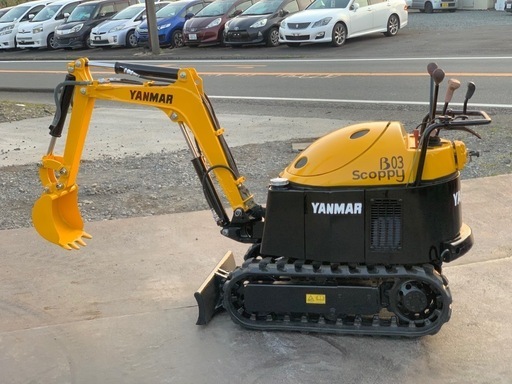 ヤンマー　ミニユンボ　B03 油圧ショベル　リコイル付きゴムキャタ　軽トラに積載可能 0.3tクラス　全国陸送可能 下取りOK　