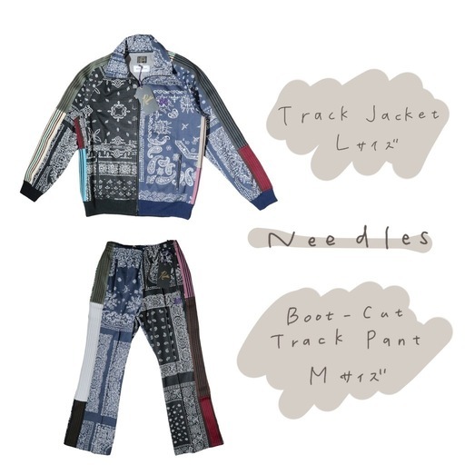 未使用】NEEDLES × MIYAGIHIDETAKA Track Jacket / Boot-Cut Track