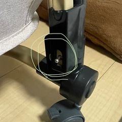 ベビーベッド　折り畳み　ピンク　キャスター付きの画像