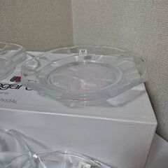 未使用×５個emanuel ungaro 中皿　ガラス皿５枚セット19～20cmの画像