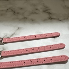 【まとめ売り】猫 首輪 犬首輪 クリスタル ハート 5穴 調節可能 (ピンク)
の画像
