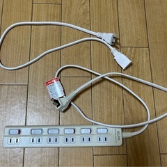 ELPA 電源タップ (スイッチ付き) & 延長コード セットの画像