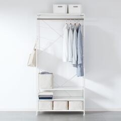 MUJI 無印良品 スチールユニットシェルフ  ワードローブセット の画像