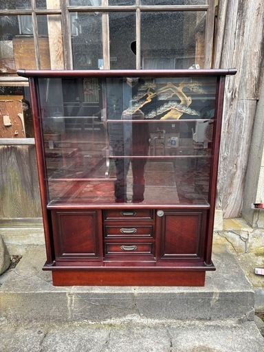 茶箪笥 飾り棚 食器棚 和家具 茶棚 アンティーク 昭和レトロ レトロ