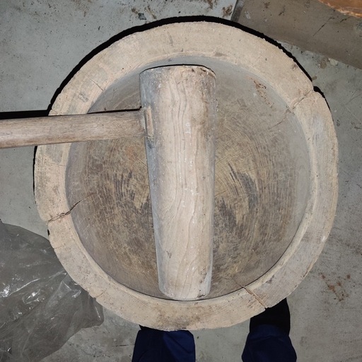 臼と杵 ウス キネ レトロ アンティーク 当時物 時代物 餅つき